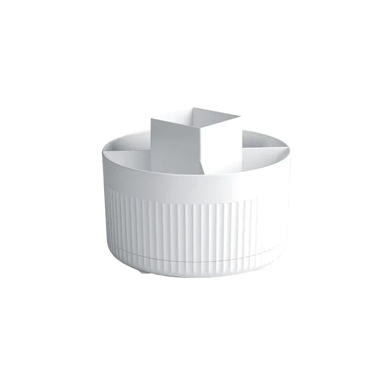 360 rotativa maquiagem desktop caixa de armazenamento cosméticos organizador grande capacidade para banheiro portátil batom maquiagem escova caneta titular