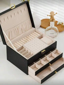 Porta joias Premium em couro - Proteja e guarde com estilo.