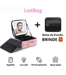 Maleta de Maquiagem com espelho e LED