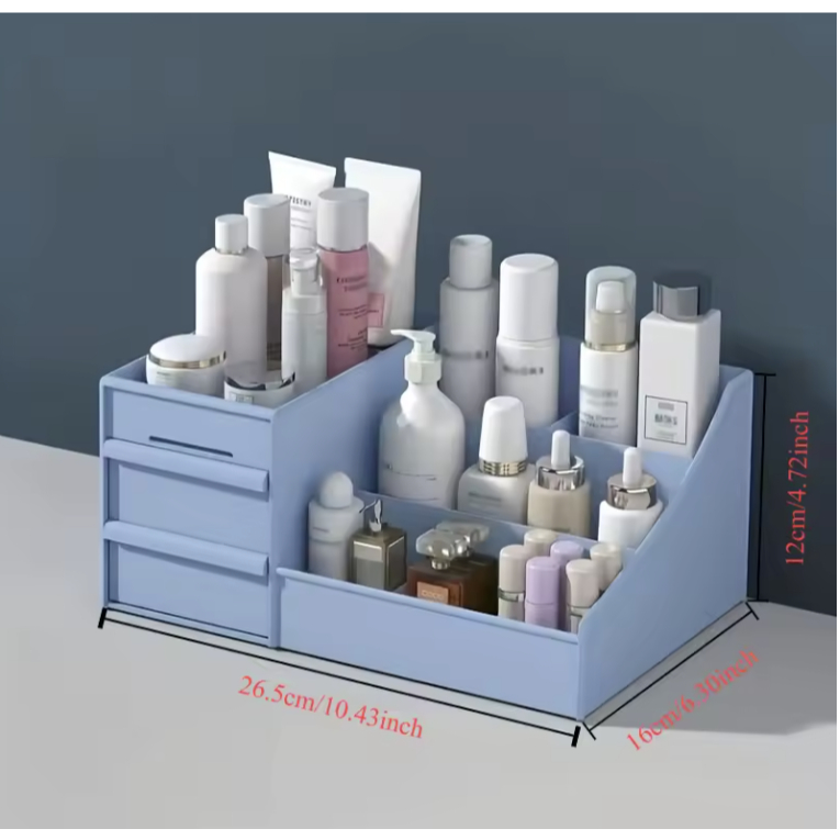 Organizador De Maquiagem Cosméticos Com Gavetas De Plástico Caixa De Armazenamento De Banheiro SkinCare Escova Batom