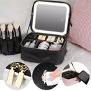 Maleta de Maquiagem com espelho e LED
