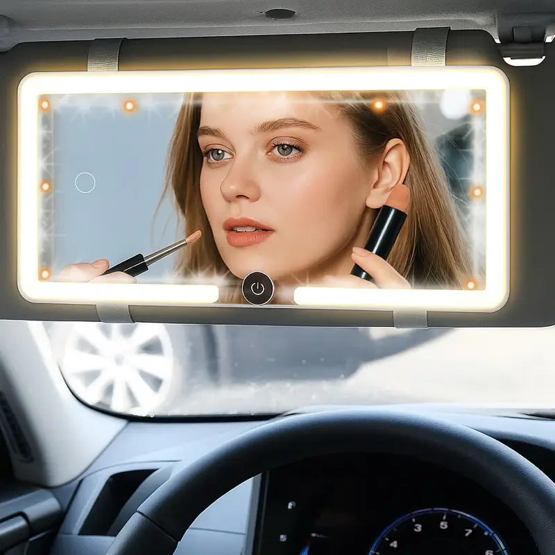 Espelho com LED Recarregável – Make Perfeita em Qualquer Lugar 💄