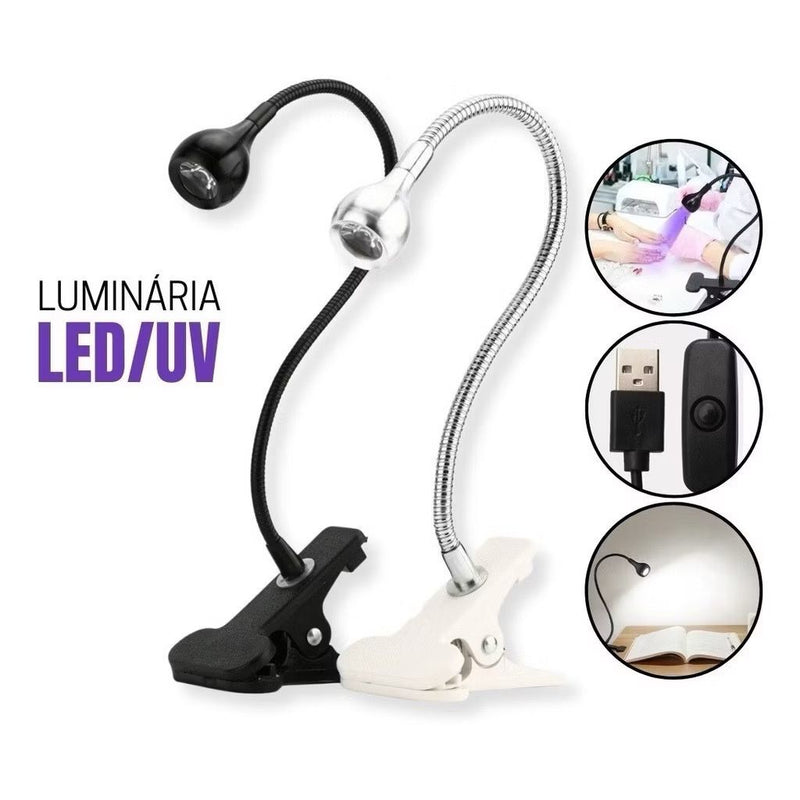 Mini Lâmpada Clip LED UV - últimas unidades disponíveis!