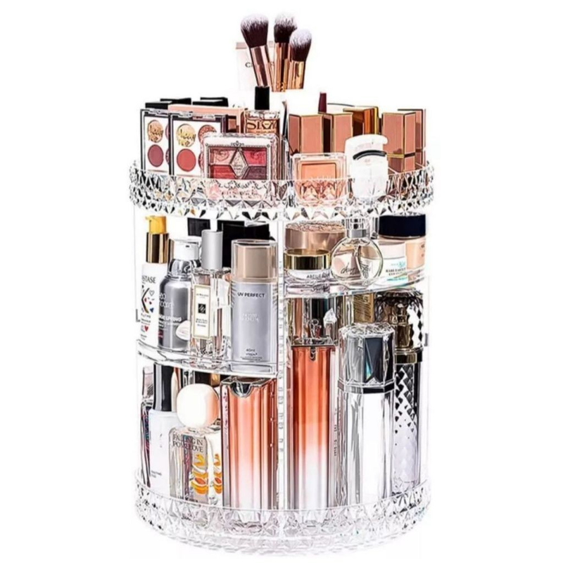 Organizador De Cosmético Maquiagem Acrílico Giratório 360º Acrílico Giratório 360º Torre